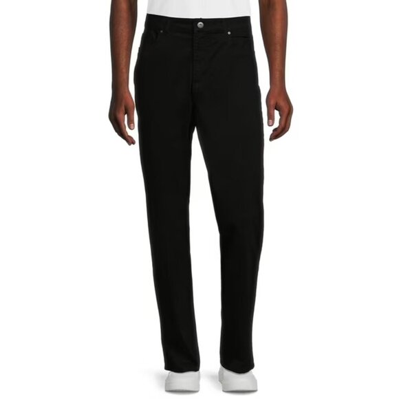 George Men’s and Big Men’s Premium 5 Pocket Garment Washed Pants, Size 30x32 - Picture 1 of 5